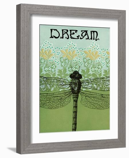 Dream Dragonfly-Ricki Mountain-Framed Art Print