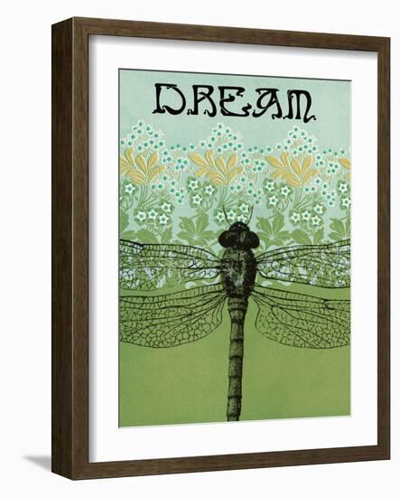 Dream Dragonfly-Ricki Mountain-Framed Art Print