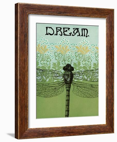 Dream Dragonfly-Ricki Mountain-Framed Art Print