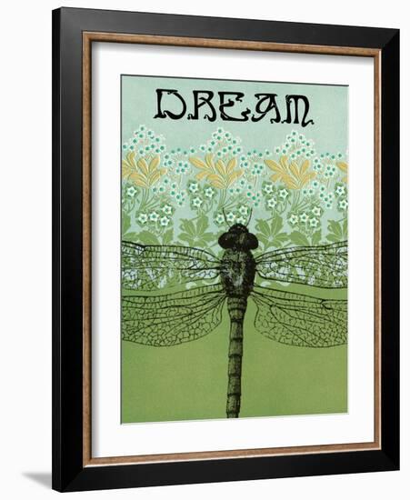 Dream Dragonfly-Ricki Mountain-Framed Art Print