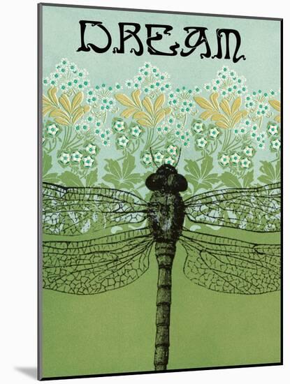 Dream Dragonfly-Ricki Mountain-Mounted Art Print