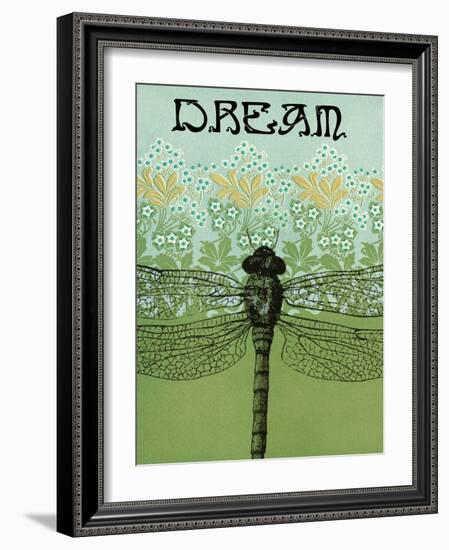 Dream Dragonfly-Ricki Mountain-Framed Art Print