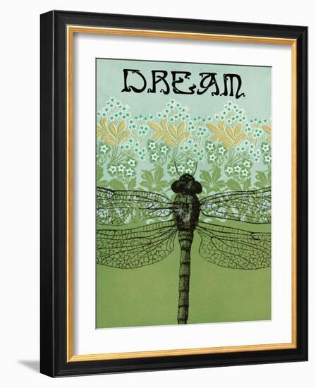 Dream Dragonfly-Ricki Mountain-Framed Art Print