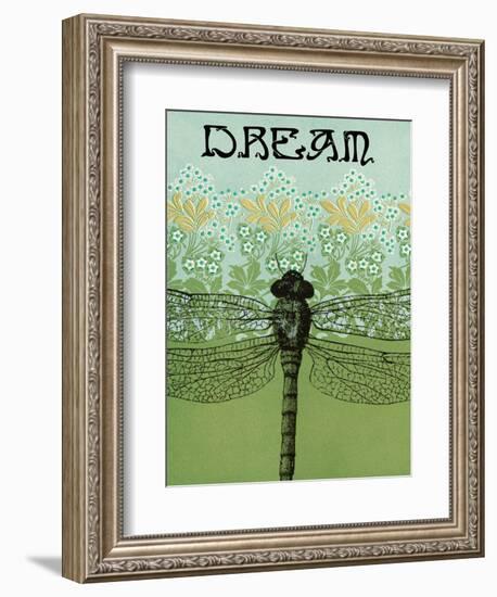 Dream Dragonfly-Ricki Mountain-Framed Premium Giclee Print