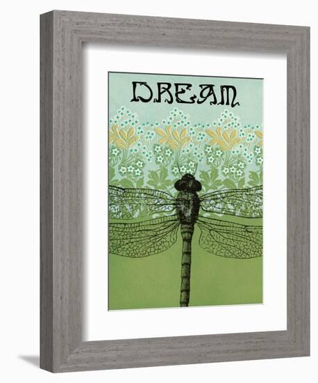 Dream Dragonfly-Ricki Mountain-Framed Premium Giclee Print