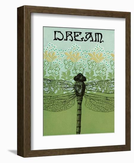 Dream Dragonfly-Ricki Mountain-Framed Premium Giclee Print