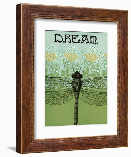 Dream Dragonfly-Ricki Mountain-Framed Premium Giclee Print