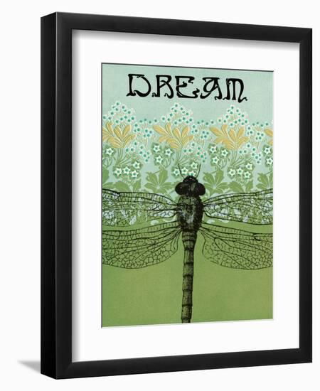 Dream Dragonfly-Ricki Mountain-Framed Premium Giclee Print