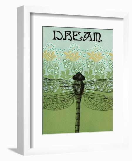 Dream Dragonfly-Ricki Mountain-Framed Premium Giclee Print