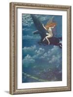Dream Idyll (A Valkyrie), 1902, (1905)-Edward Robert Hughes-Framed Giclee Print