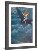 Dream Idyll (A Valkyrie), 1902, (1905)-Edward Robert Hughes-Framed Giclee Print