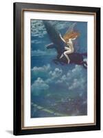 Dream Idyll (A Valkyrie), 1902, (1905)-Edward Robert Hughes-Framed Giclee Print