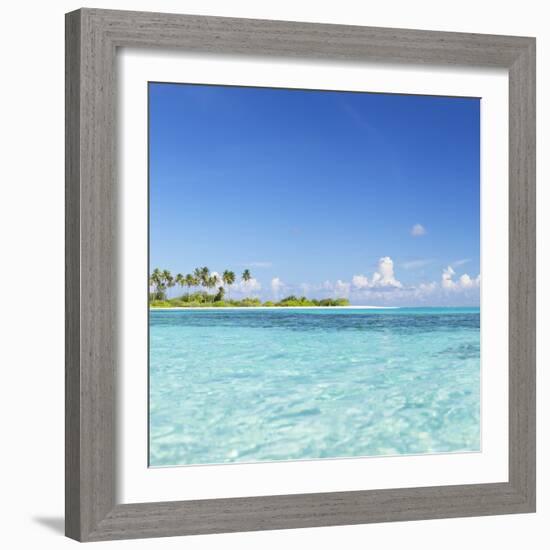 Dream Island at Olhuveli Beach and Spa Resort, South Male Atoll, Kaafu Atoll, Maldives (PR)-Ian Trower-Framed Photographic Print