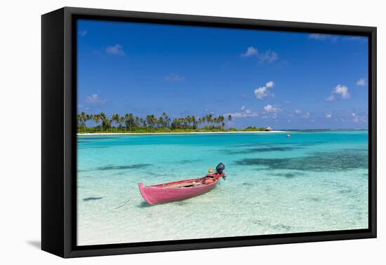 Dream Island of Olhuveli Beach and Spa Resort, South Male Atoll, Kaafu Atoll, Maldives (PR)-Ian Trower-Framed Premier Image Canvas