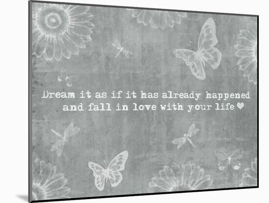 Dream It Slate-ALI Chris-Mounted Giclee Print