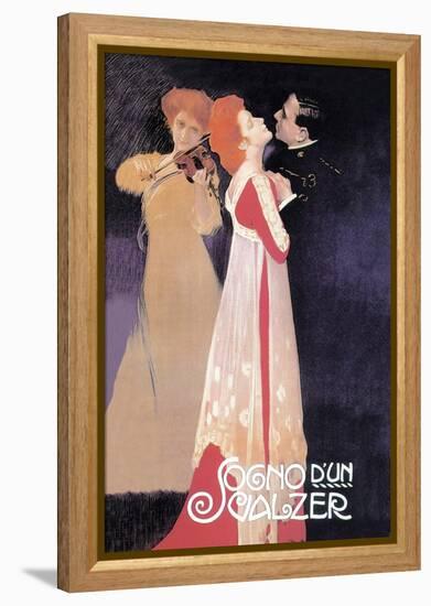 Dream of a Waltz-Leopoldo Metlicovitz-Framed Stretched Canvas