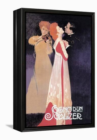 Dream of a Waltz-Leopoldo Metlicovitz-Framed Stretched Canvas