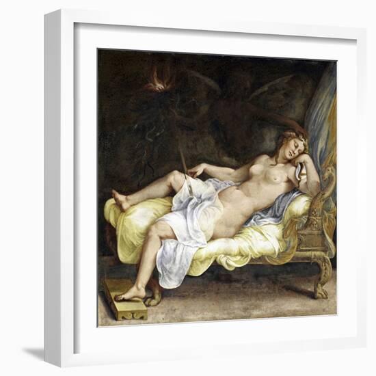 Dream of Ecuba-Giulio Romano-Framed Giclee Print