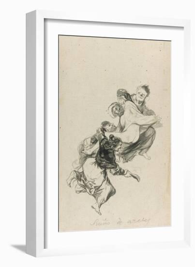 Dream of Flogging, 1801-03-Francisco de Goya-Framed Giclee Print