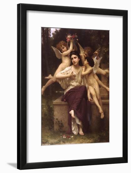 Dream of Spring-William Adolphe Bouguereau-Framed Art Print