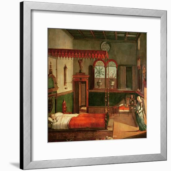 Dream of St.Ursula, 1495-Vittore Carpaccio-Framed Giclee Print