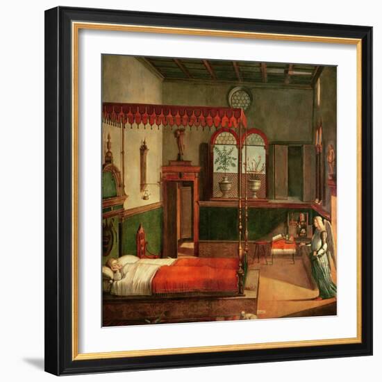 Dream of St.Ursula, 1495-Vittore Carpaccio-Framed Giclee Print