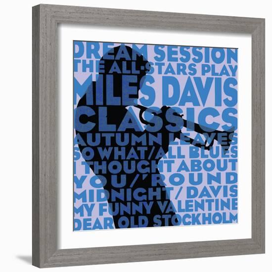 Dream Session: The All-Stars Play Miles Davis Classics (Blue Color Variation)-null-Framed Art Print