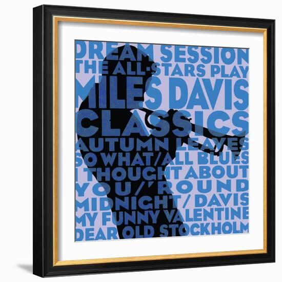 Dream Session: The All-Stars Play Miles Davis Classics (Blue Color Variation)-null-Framed Art Print