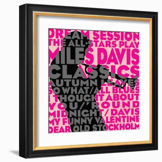 Dream Session: The All-Stars Play Miles Davis Classics (Pink Color Variation)-null-Framed Art Print