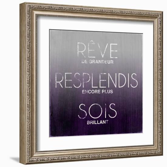 Dream, Sparkle, Shine (French)-Sd Graphics Studio-Framed Art Print