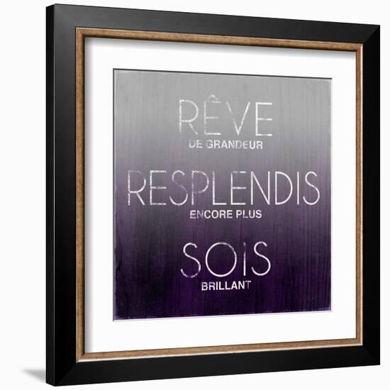 Dream, Sparkle, Shine (French)-Sd Graphics Studio-Framed Art Print