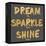 Dream, Sparkle, Shine-SD Graphics Studio-Framed Stretched Canvas