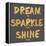Dream, Sparkle, Shine-SD Graphics Studio-Framed Stretched Canvas