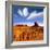 Dreamcatcher Monument West Mitten Butte Morning With Navajo Indian Crafts Utah-holbox-Framed Premium Giclee Print