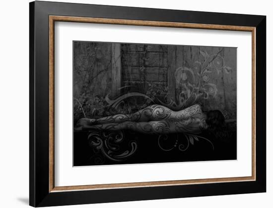 Dreamer in the Garden-Rosa Mesa-Framed Art Print