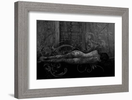 Dreamer in the Garden-Rosa Mesa-Framed Art Print