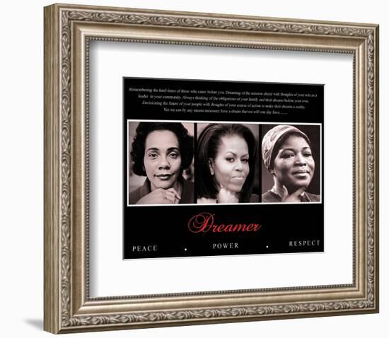 Dreamer (Trio): Peace, Power, Respect-null-Framed Art Print