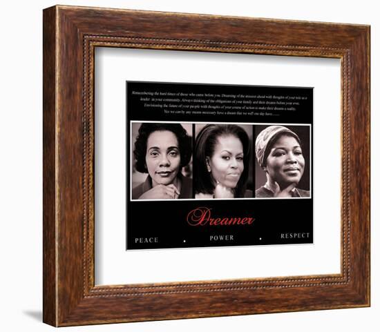 Dreamer (Trio): Peace, Power, Respect-null-Framed Art Print