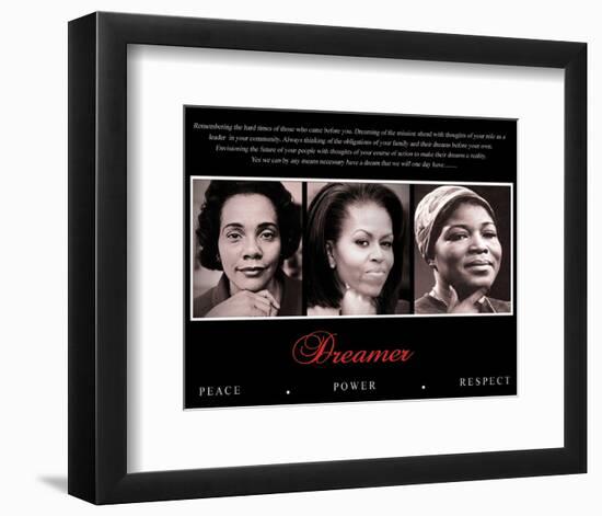 Dreamer (Trio): Peace, Power, Respect-null-Framed Art Print