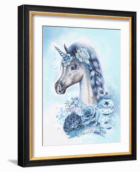 Dreamer Unicorn-Sheena Pike Art And Illustration-Framed Giclee Print