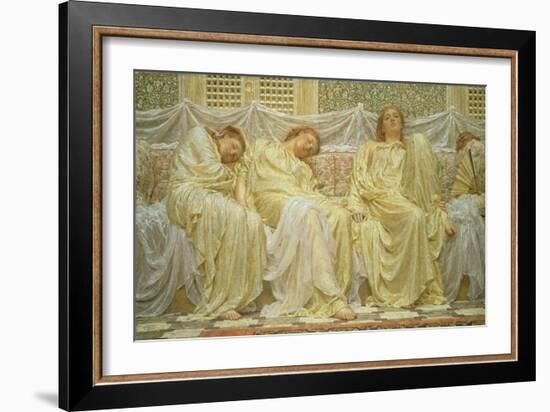 Dreamers, 1882 (Oil on Canvas)-Albert Joseph Moore-Framed Giclee Print