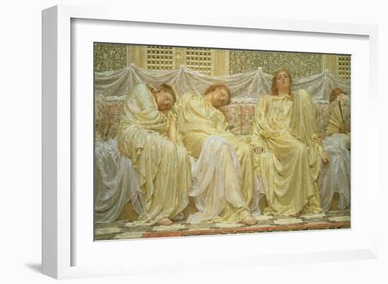 Dreamers, 1882 (Oil on Canvas)-Albert Joseph Moore-Framed Giclee Print