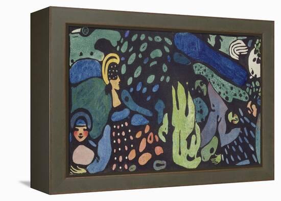 Dreaming Children-Wassily Kandinsky-Framed Premier Image Canvas