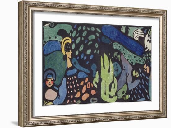 Dreaming Children-Wassily Kandinsky-Framed Giclee Print