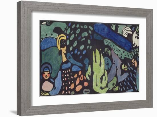 Dreaming Children-Wassily Kandinsky-Framed Giclee Print