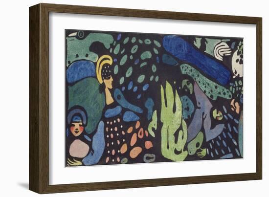 Dreaming Children-Wassily Kandinsky-Framed Giclee Print