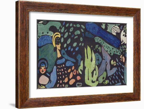 Dreaming Children-Wassily Kandinsky-Framed Giclee Print