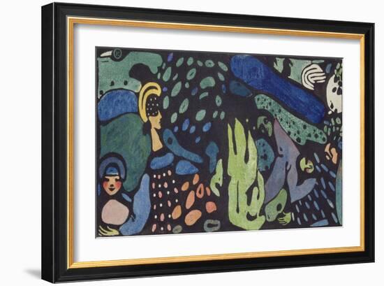 Dreaming Children-Wassily Kandinsky-Framed Giclee Print