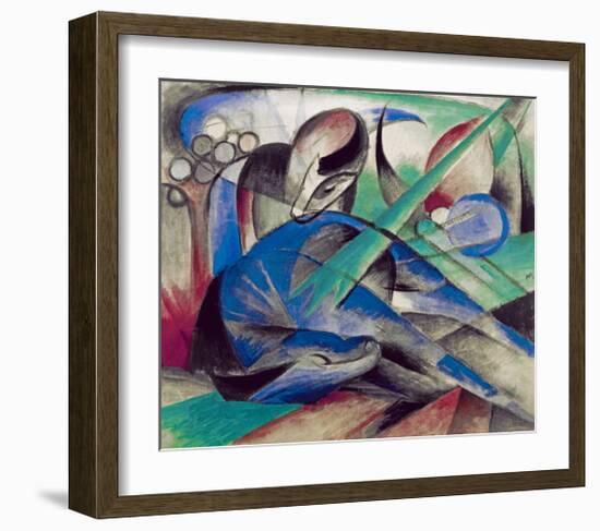 Dreaming horse-Franz Marc-Framed Giclee Print