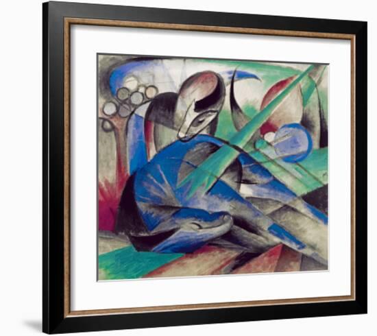 Dreaming horse-Franz Marc-Framed Giclee Print